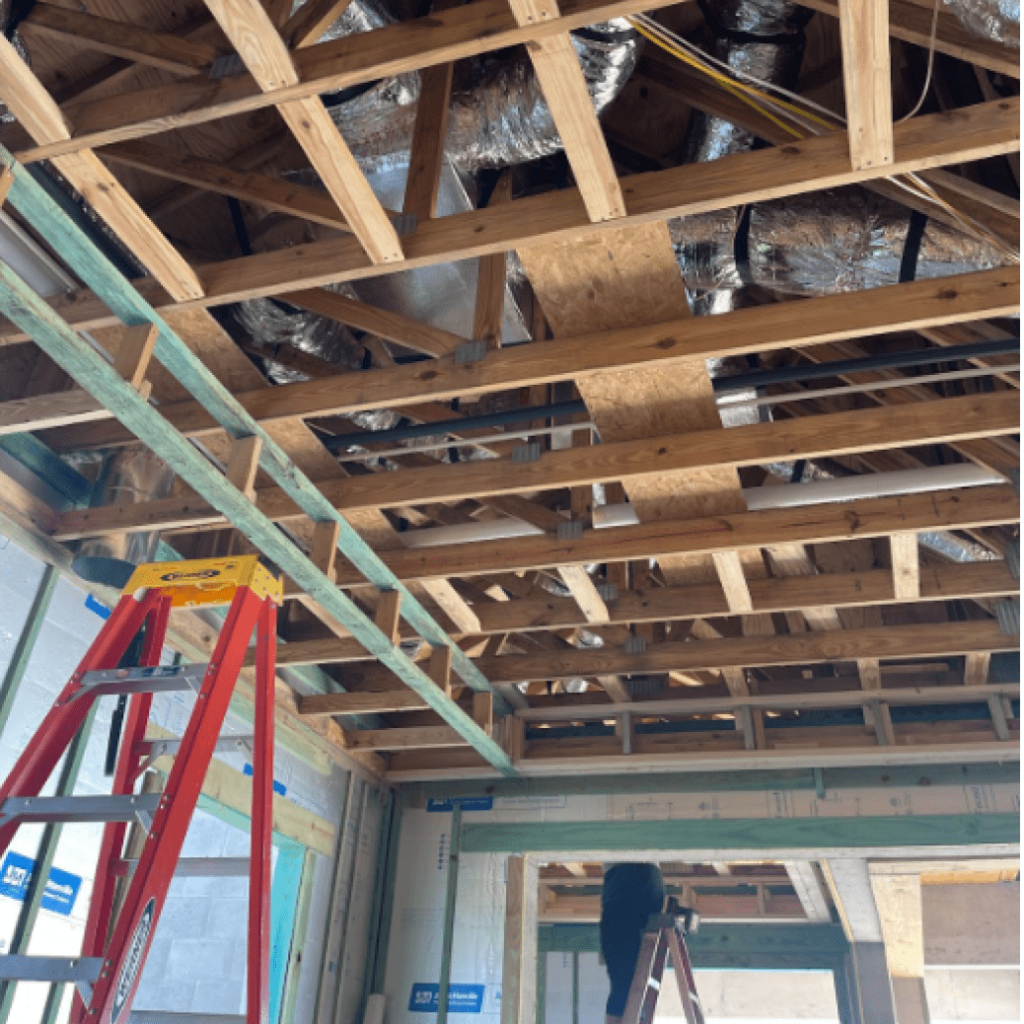 New HVAC construction in progress at facility
