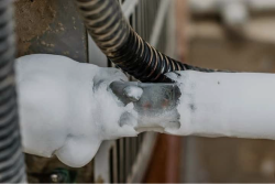 Ice on coils - Streamline Heating and Air Ice on heater coils