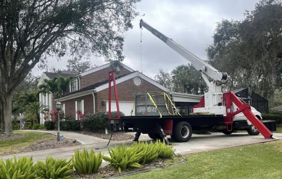 Downloading an HVAC from a tower